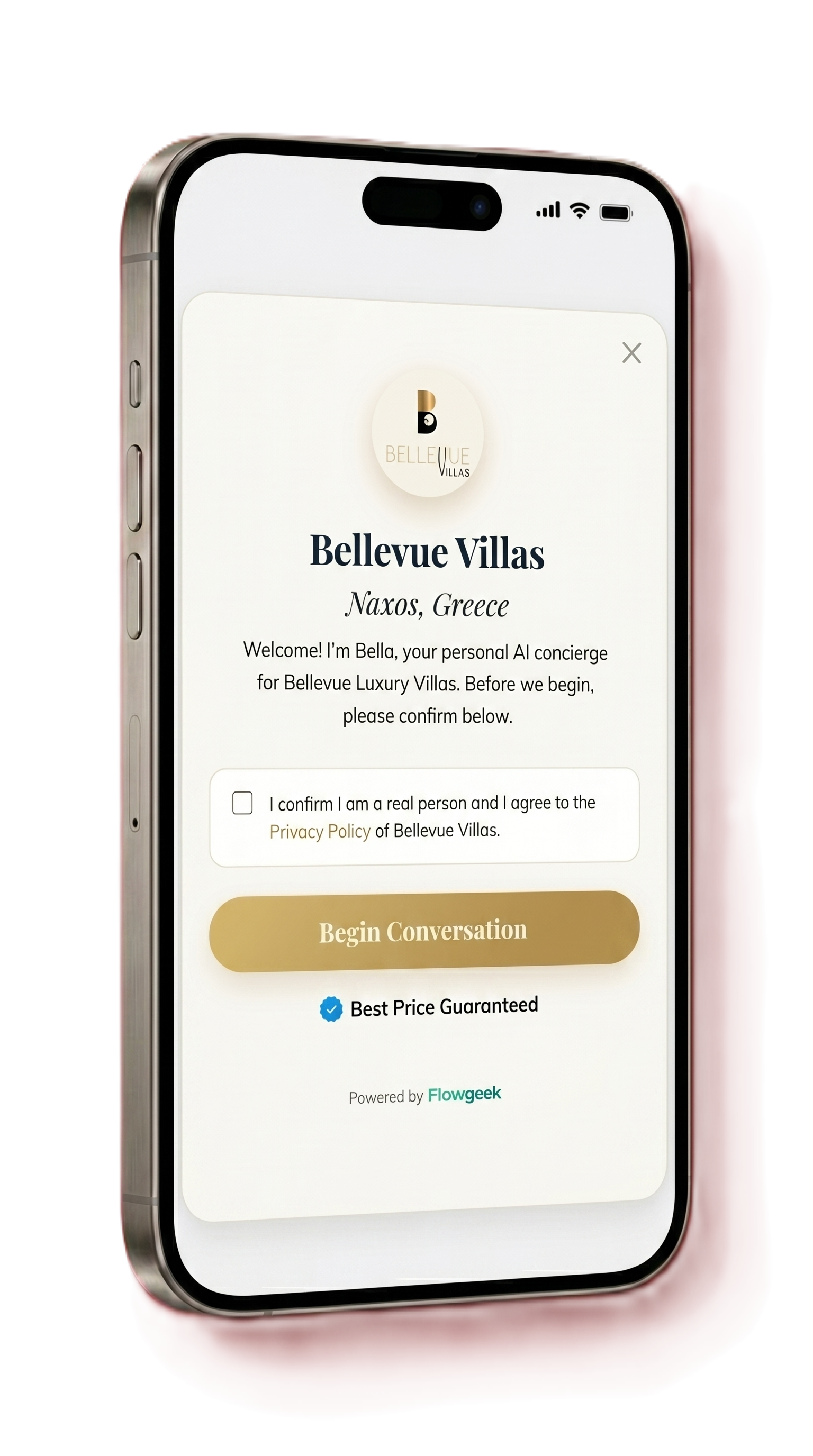 Bellevue chatbot screenshot 1